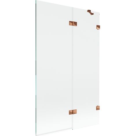 Mexen Lunar Duschabtrennung, 2-flügelig, rechts 110 x 150 cm, transparent, Roségold - 897-110-100-60-00-P (1/5)