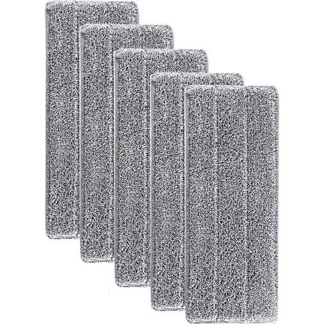 Super Absorbant Recharges de Tête de Vadrouille - Tampon de Nettoyage de Tête de Balai de Ménage Lavable en Microfibre de Vadrouille de Nettoyage Lavable en Microfibre (5pcs) (1/4)