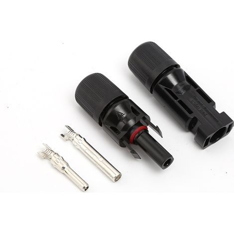 Sätze Photovoltaik-Solarstecker, MC4-Anschlussfeld, R4-Stecker, flammhemmendes, wasserdichtes Kabel mit Steckeradapter