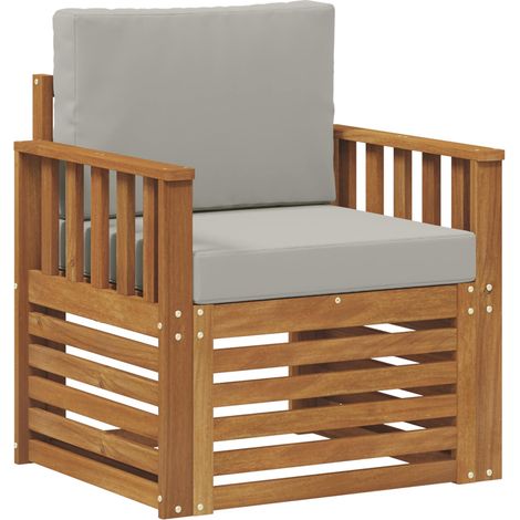 Maison Exclusive - Outdoor-Sofa Massives Akazienholz und Polyeste