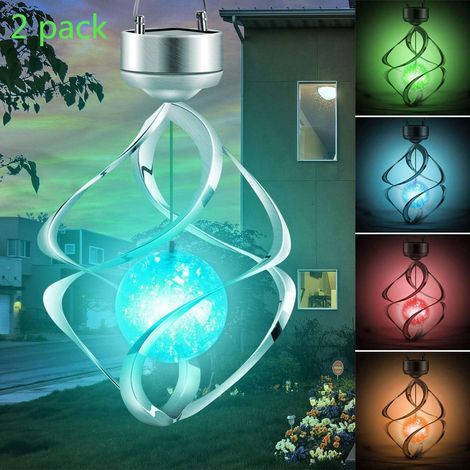 Éclairage extérieur solaire - Décoration de jardin, carillons éoliens, guirlandes lumineuses LED, suspensions à couleurs changeantes, jardin - AquaForge (1/5)