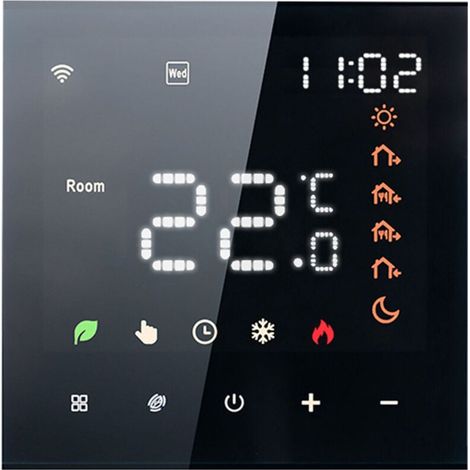 Smart Tuya WiFi Thermostat Contrôle vocal 3A Digital LCD Affichage de l'écran tactile sous-sol Contrôleur de température de chauffage Mur intelligent pour l'eau compatible avec Amazon Home (1/4)