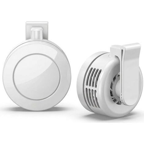 Mini Clip Fan, USB Rechargeable Portable Cooling Fan, 3 Speeds, 360° Adjustable Clip Fan for Travel, Office & Outdoor Use(White) (1/5)