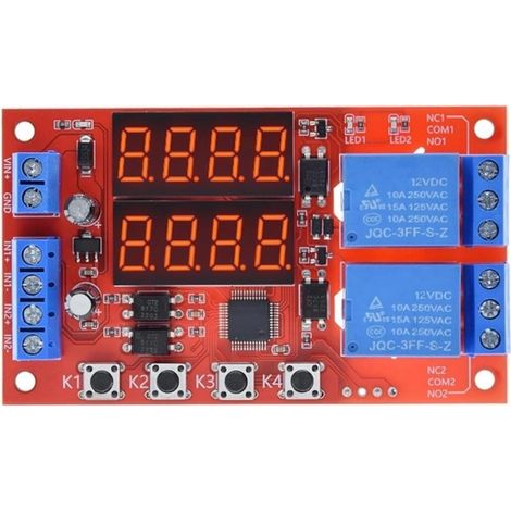 Module de temporisation réglable 12 V, relais temporisé (1/5)