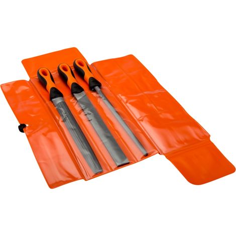 Bahco ERGO Feilensatz, Halbschlicht 250 mm - 3-tlg., Hieb 2 (1/3)