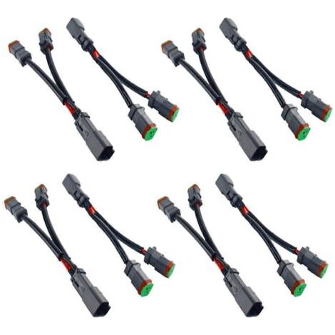 8 câbles en Y Deutsch DT DTP adaptateur de prise à 2 broches-- (1/5)
