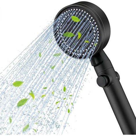 Cabezal de ducha ahorrador de agua, ajustable, de alta presión, para baño (1/4)