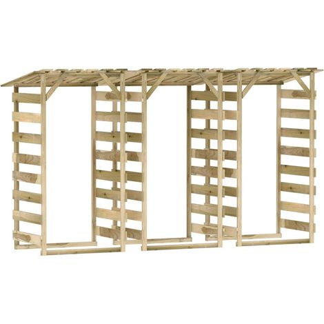 Pergolas avec toits 3 pcs 100x90x200 Bois de pin imprégné (1/5)
