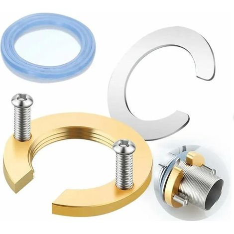 Fixation Robinet Accessoires pour Installation de Robinet de Lavabo Dor 5 Pices (1/5)