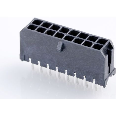 Molex Einbau-Stiftleiste (Standard)  Polzahl Gesamt 16 Rastermaß: 3 mm 430451612 1 St. Tray