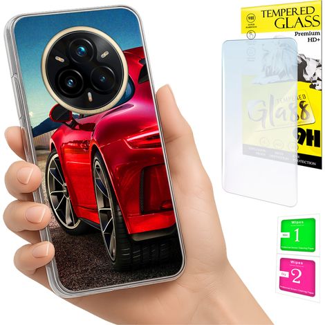 Coque pour Realme 14 Pro+ 5G / 14 Pro Plus 5G : coque arrière avec verre trempé 9H (1/5)