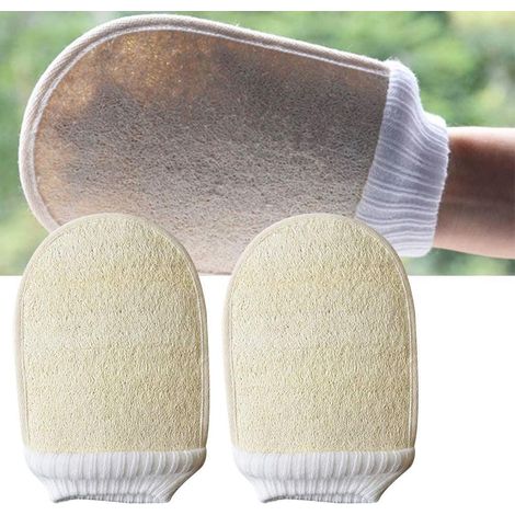 Stück Peeling-Luffa-Handschuhe, Spa-Körperwäscher, Peeling-Handschuhe für abgestorbene Haut, Sauna-Handschuh für Männer und Frauen (1/5)