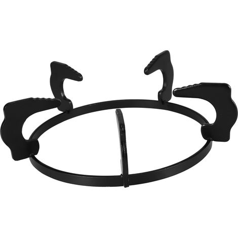 Soporte de rejilla de hierro fundido negro para estufa de gas (1/5)