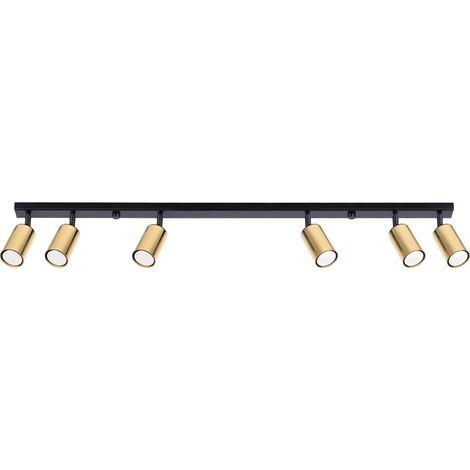 Ceiling lamp WINX 6L black/gold (1/5)