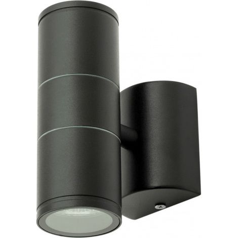 Litecraft Irela Wall Light Outdoor Up & Down Garden Fitting - Black (1/5)