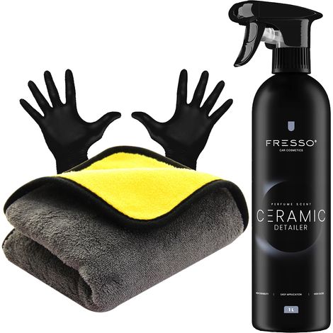 Le nettoyant céramique rapide Fresso 1L apporte profondeur et brillance à la peinture + chiffon (1/5)