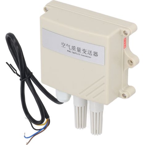 Transmetteur de particules fines (PM2.5, PM10) haute précision, étanche IP65, capteur de qualité de l'air industriel, 4-20 mA, 10-30 V CC