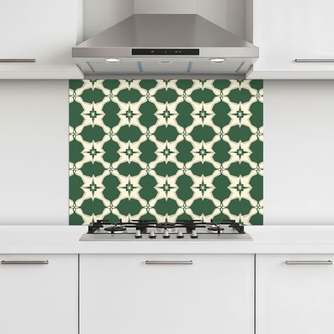 CRÉDENCE CUISINE Carrelage - Classic - Vert 80x60 cm