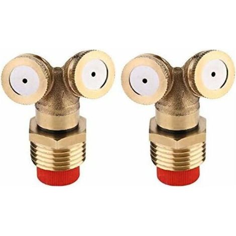 Lot de 2 buses en laiton pour arrosage automatique de jardin, refroidissement de toiture, irrigation de jardin-AquaForge (1/5)