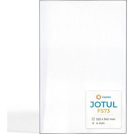 Vitre Jotul FS73 - Verre Rectangle Latéral pour insert - 222 x 342 mm (L1 x H1) - 4 mm (1/5)