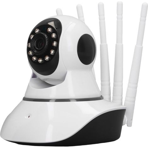 Caméra de surveillance sans fil à 5 antennes, vision nocturne infrarouge, caméra pivotante à tête lisse pour sécurité extérieure, moniteur IP haute définition (1/5)