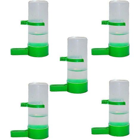Lot de 5 abreuvoirs pour petits oiseaux avec arroseur automatique et coupelle résistante. (1/4)