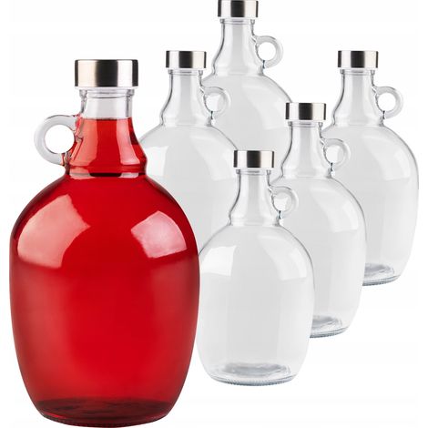 Lot de 6 bidons de 1,5 L avec bouchon