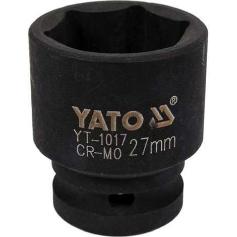 Yato YT-1017-Buchse de Schlüssel de Schlagbuchse de Schlagbuchse de Schlagbuchse Schwarz (1/2)