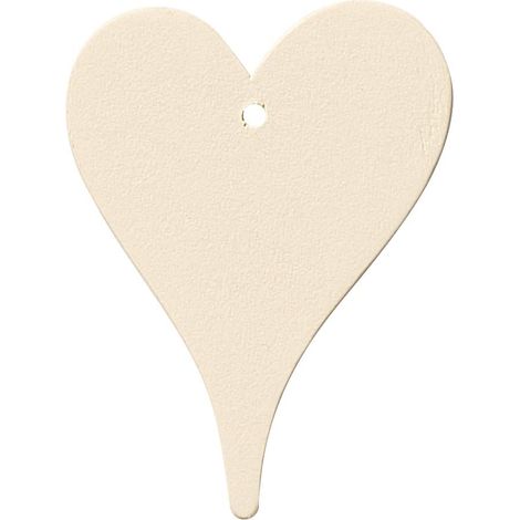 RAYHER - 6 PEZZI - DECORAZIONI CUORI DILEGNO 6CM - COLORE CREMA