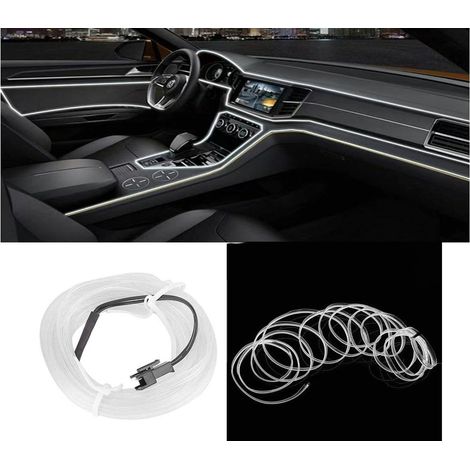 Striscia LED Interni Auto 3M Luce Decorativa Atmosfera Tagliabile Bianco 03034 (1/5)