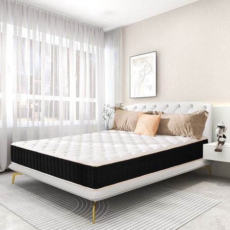 Bolli – Matelas mémoire de forme 140x190cm – Épaisseur 20cm – Fermeté modérée – 7 zones de soutien – Respirant pour un sommeil réparateur
