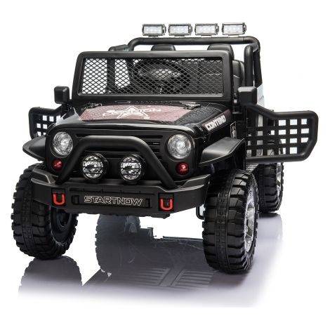 Kinderspielzeug, Kinderautos, Elektrofahrzeuge, 2-Sitzer Elektroauto mit 12V Batterie, 2x45W Motor, 2.4G Fernbedienung, 3 Geschwindigkeiten, LED-Lichter, realistische Hupe, Musik, UKW-Radio, geeignet  (1/5)