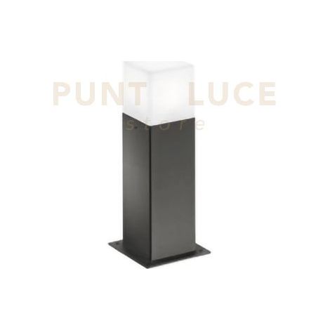 GES411- PALETTO ALLUMINIO 1 LUCE ATTACCO E27 COLORE GRIGIO ANTRACITE H.30CM