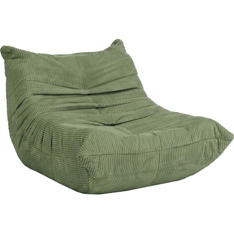 [NEUWERTIG] Sessel HHG-928, Loungesessel Relaxsessel Polstersessel Cocktailsessel Stoff/Textil Cord (300 g/m²) grün (1/5)