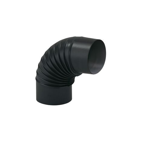 CURVA PORCELLANATA PIEGHETTATA 90 D 12CM NERO OP CLASSIC