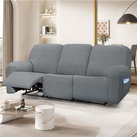 Cellfast – Housse de canapé relax 3 places – Polyester – Taille 190-300cm – Style moderne et minimaliste – Motif géométrique (1/4)