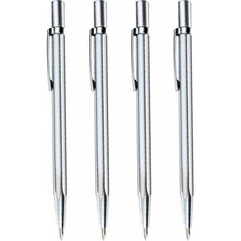 Lot de 4 stylos Pointe carbure de tungstène Gravure Acier inoxydable Céramique Verre, Ensoleillé