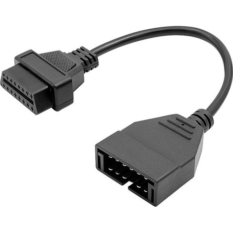 OBD1-zu-OBD2-Adapterkabel, Kfz-Diagnoseanschlusskabel, 12-poliges auf 16-poliges OBD-Diagnoseadapterkabel (1/5)