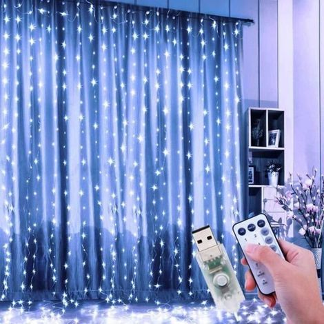 Guirlande Lumineuse - Non spécifié - 3M x 3M - 300 LED - 8 Modes d\'éclairage - Blanc