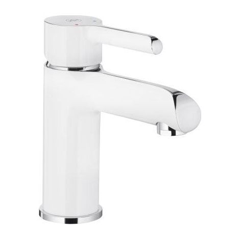Rubinetto lavabo KFA Angelita bianco monocomando design (1/3)
