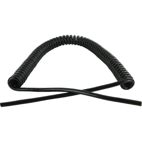 Câble spiralé électrique 3 fils 1,5mm² – Longueur 10m – Polyuréthane résistant aux UV et chaleur – Pour applications industrielles - KAS1002