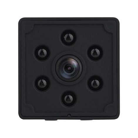 Caméra espion miniature 4K HD d'intérieur avec Wi-Fi, longue autonomie, vision nocturne, détection de mouvement et micro-caméra