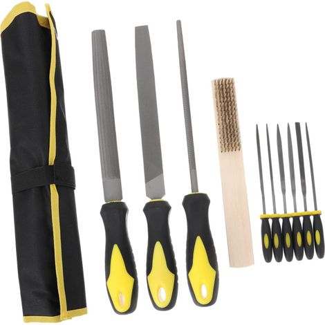 10pièces Limes à Main Ronde Sculpter Le Bois Pour Acier Outil De Polissage (1/5)