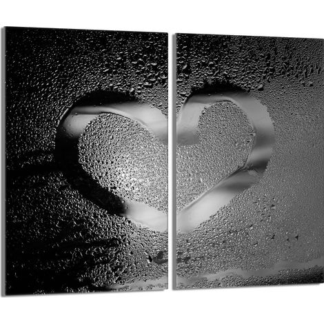 Glasschutzplatte für den Herd 2x30x52 Herz (1/5)