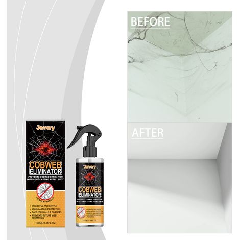 Spinnwebenentferner-Spray entfernt effektiv Staub und reinigt Decken und Ecken geeignet für den Hausgebrauch und beschädigt die Wände nicht – 100 ml -- BIEMMEDUE (1/5)