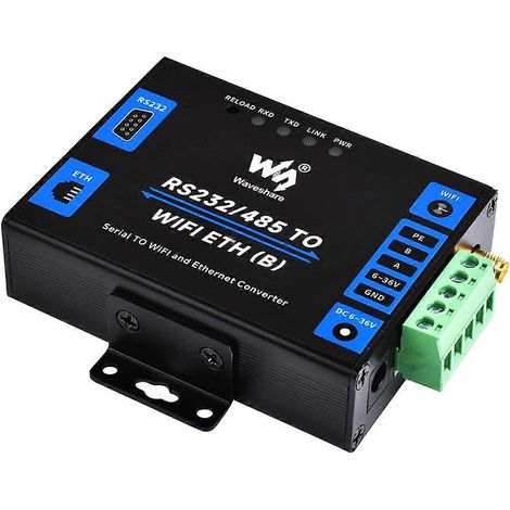 Convertisseur de serveur série Waveshare RS232/485 vers WiFi et Ethernet (1/4)