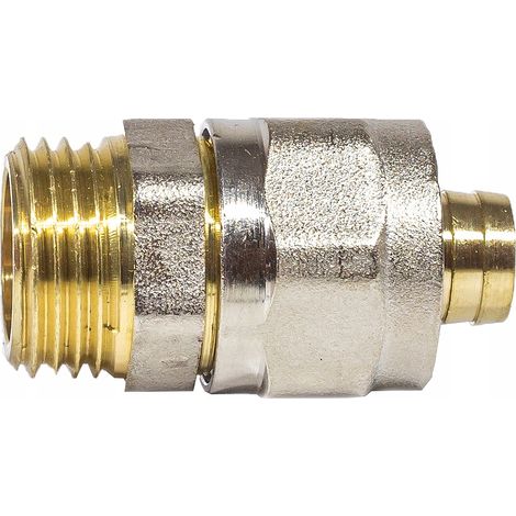 PEX-Verbindung 16×1/2" - Messing - Korrosionsbeständig - Hohe Langlebigkeit - Für Wasserinstallationen