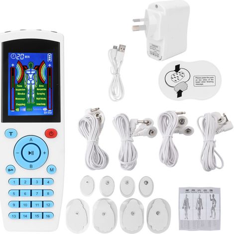 AquaForge 16-mode EMS/TENS muscle stimulation device, pulse massage for natural pain relief, Australian plug 110-240V. (1/5)