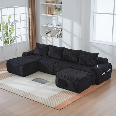 divano seduta 333x174 modulare 4 posti portabicchieri HAVRYA (1/5)
