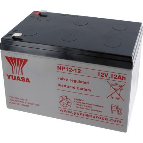 Batterie Plomb 12V 12Ah Yuasa (151X98X98) F2 (NP12-12)